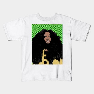 sza style pop art Kids T-Shirt